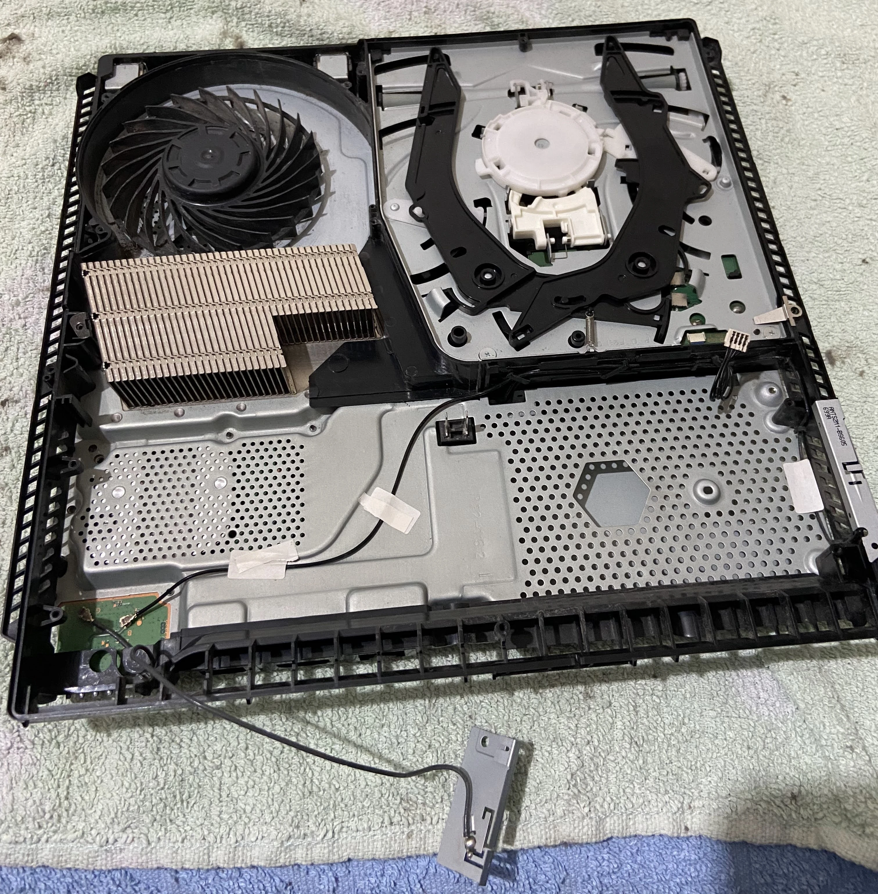 Cleaned Internal Fan and Components